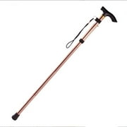 Walking Sticks Portable Folding Walking Stick Adjustable T-handle Trekking Stick Non Slip Mountain Climbing Sticks High Quality brown